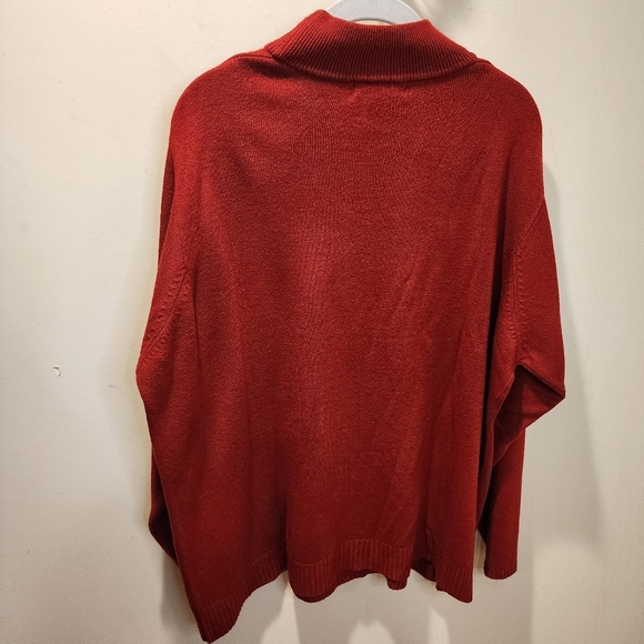 DRESSBARN women's Red Turtleneck sweater size 18/20 - Picture 4 of 10